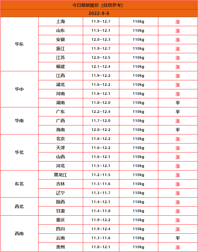 全國豬價(jià)行情