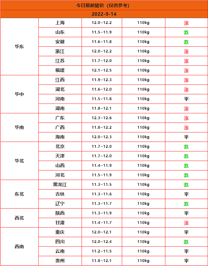 全國豬價(jià)行情