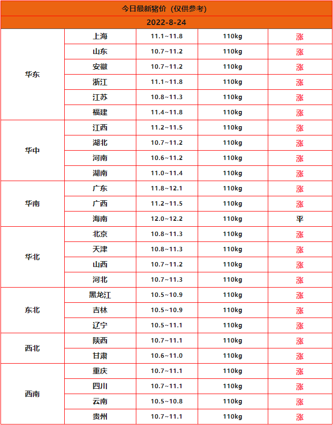全國豬價(jià)行情